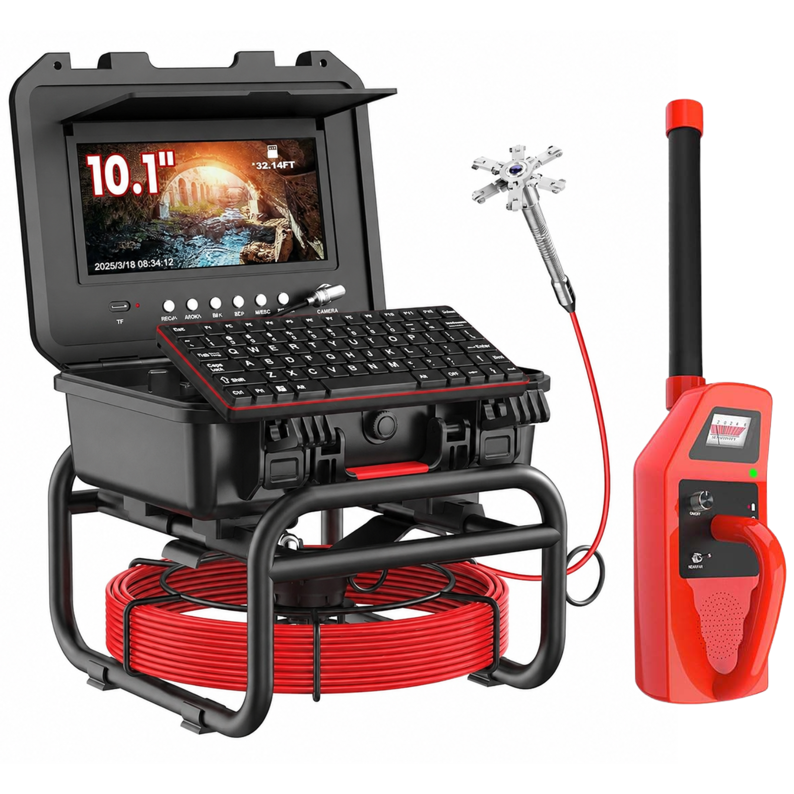 50M Sewer Camera - Pro Reporting System (With Locator)